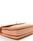 Lambskin Quilted Small Trendy CC Dual Handle Flap Bag Camel