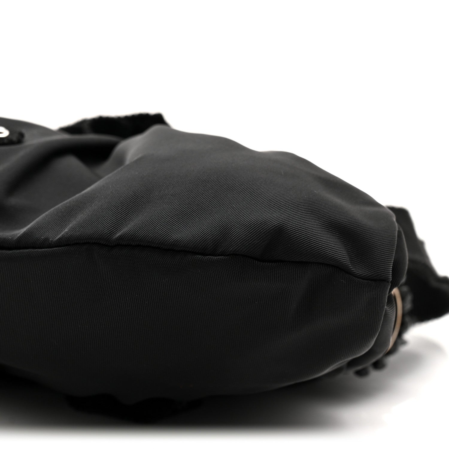 Tessuto Nylon Bead Evening Bag Black