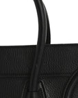 Grained Calfskin Medium Phantom Luggage Black