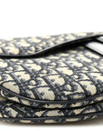 Oblique Saddle Bag Blue