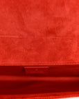 Patent MicroGCCIssima Small Broadway Clutch Red