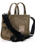Cotton Canvas Small The Traveler Tote Bag Slate Green