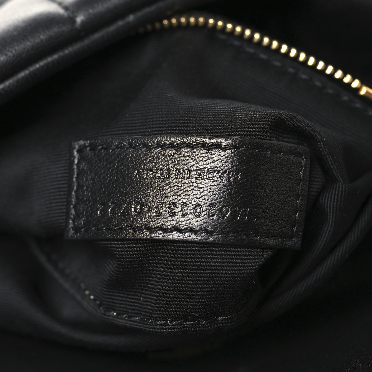 Lambskin Quilted Toy Loulou Puffer Monogram Chain Satchel Black