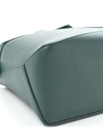 Calfskin Small Puzzle Edge Bag Bottle Green