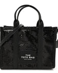 Sequin Small The Tote Bag Black