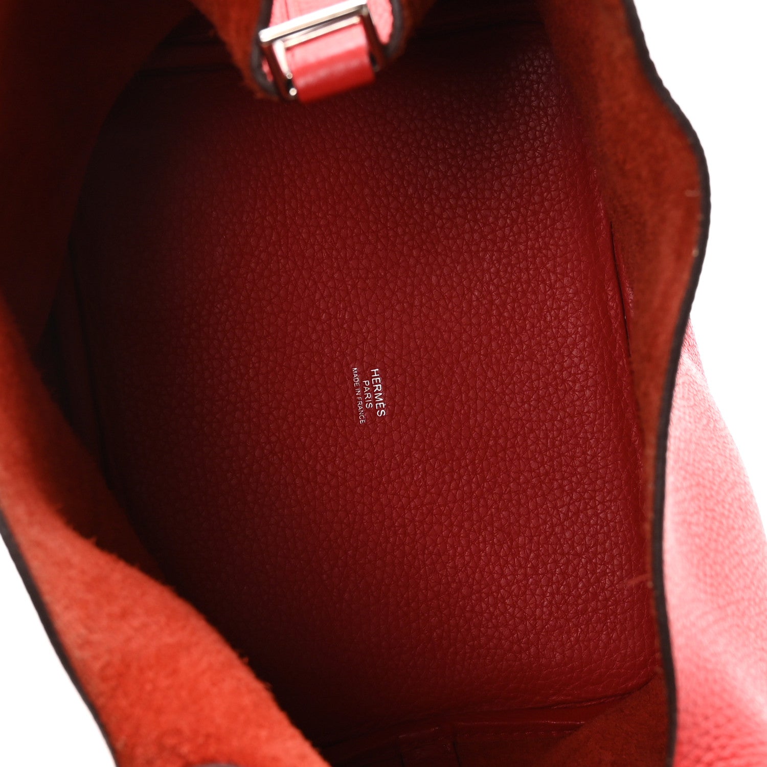 Taurillon Clemence Picotin Lock 22 MM Rouge Tomate