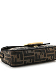 Fabric Jacquard FF 1974 Mini Baguette Tobacco Moro Black