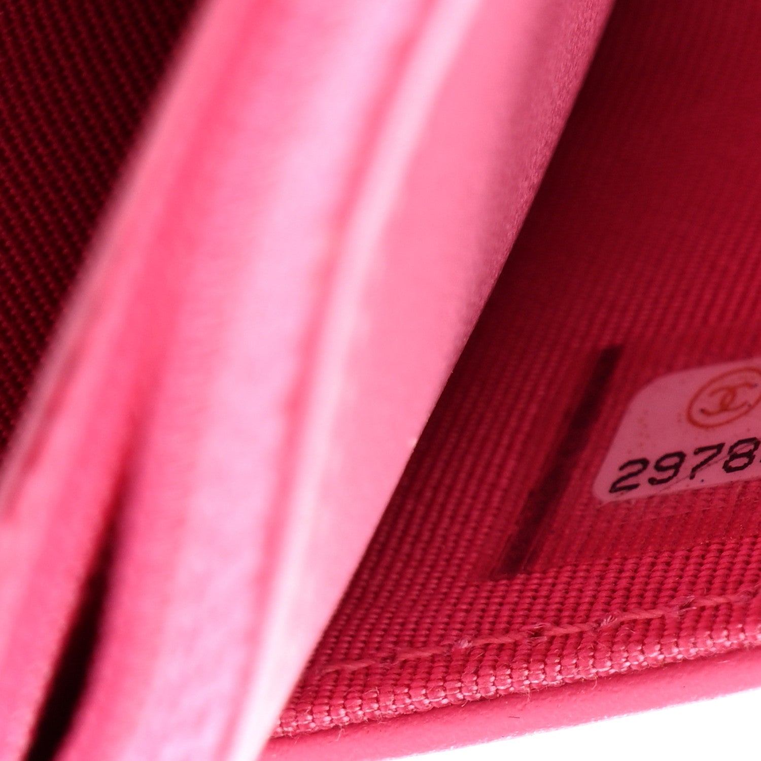 Aged Calfskin Quilted Gabrielle Wallet On Chain WOC Pink