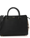Calfskin Mega Check Small Banwell Tote Black