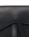 Ultra Matte Calfskin Saddle Belt Bag Black