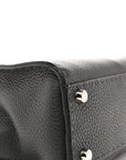 Cuoio Romano Selleria Bi-Color Medium Peekaboo Iconic Satchel Asfalto Latte