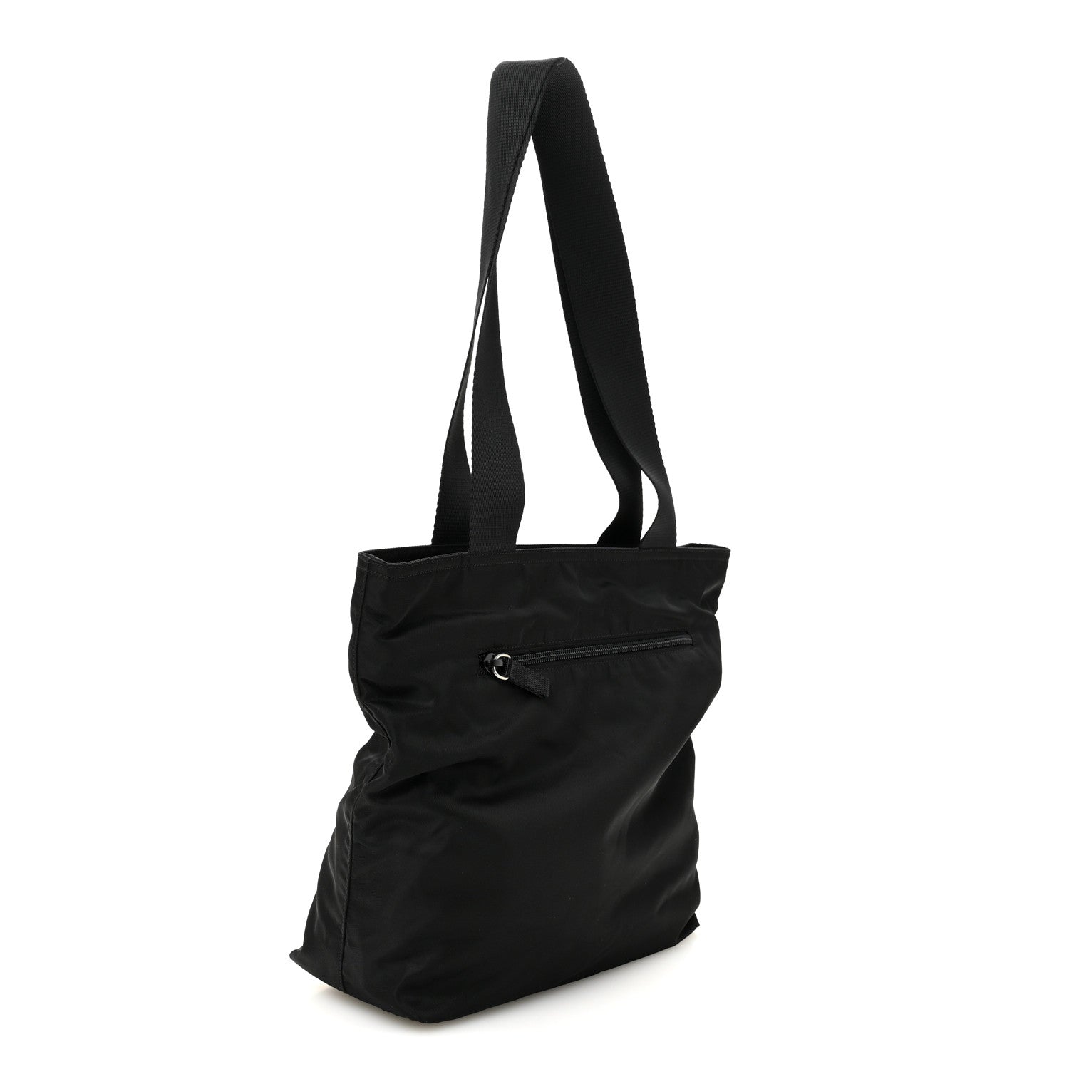 Tessuto Nylon Shopping Tote Black