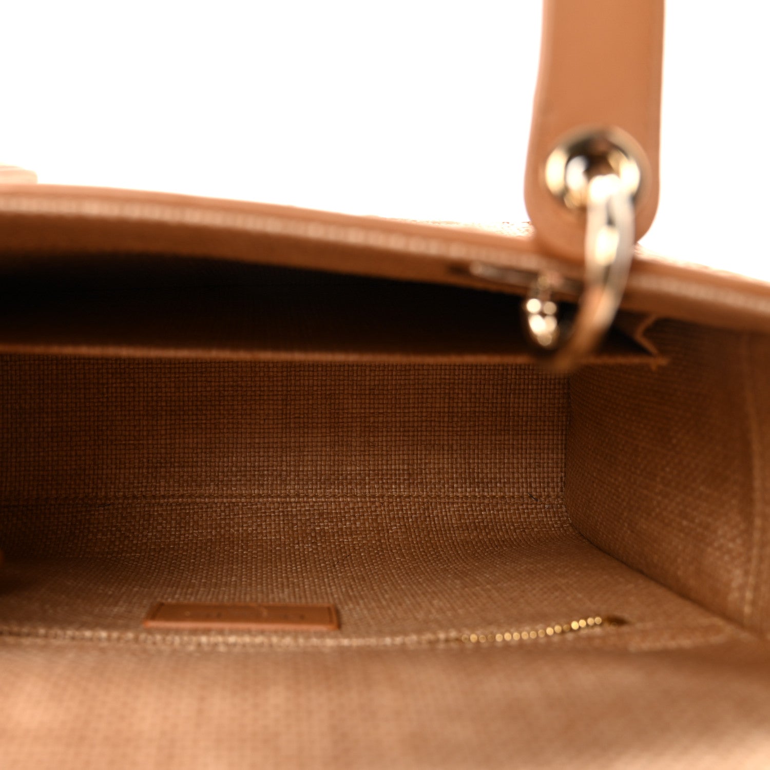 Raffia Medium Lady D1OR Bag Beige