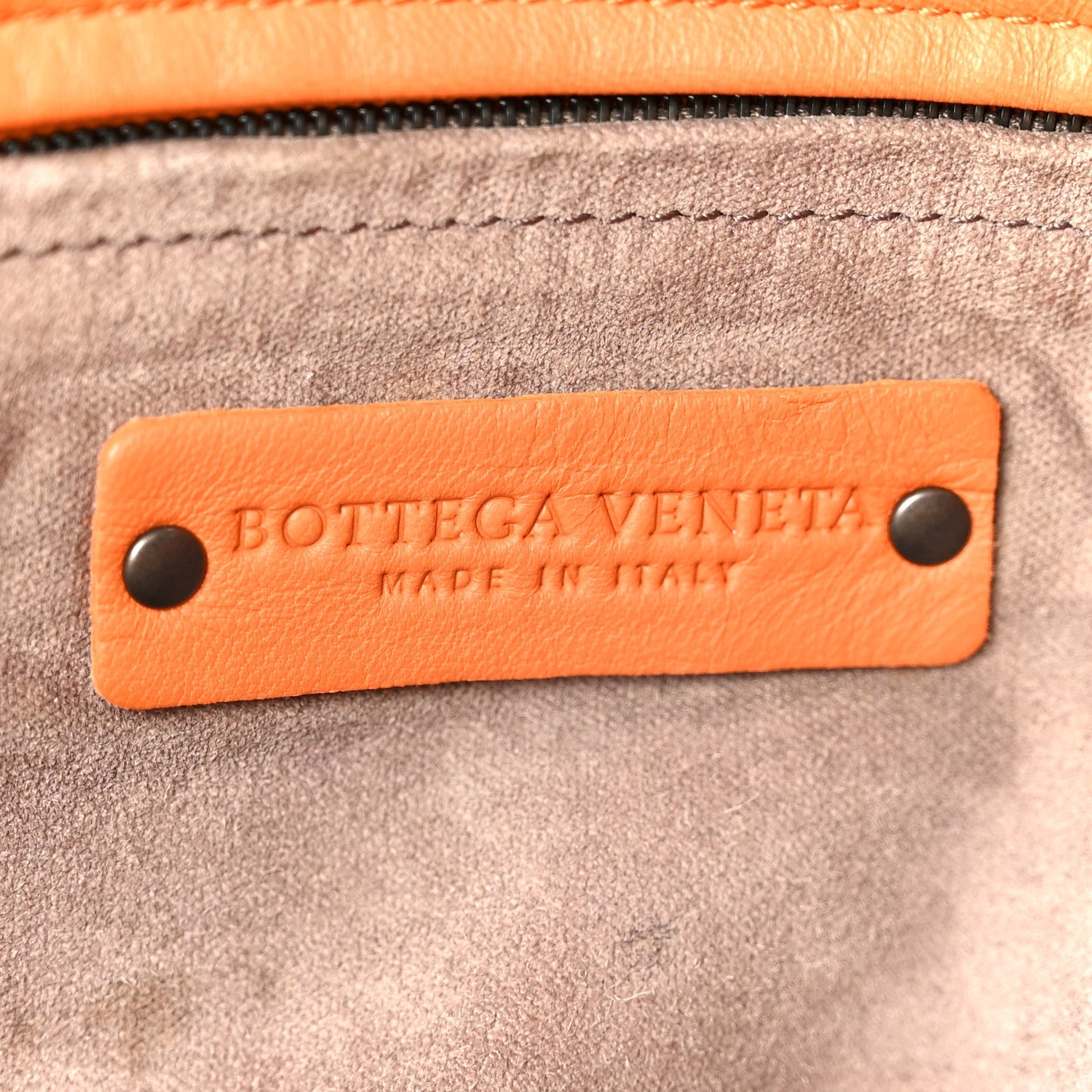Nappa Intrecciato Bella Tote Orange