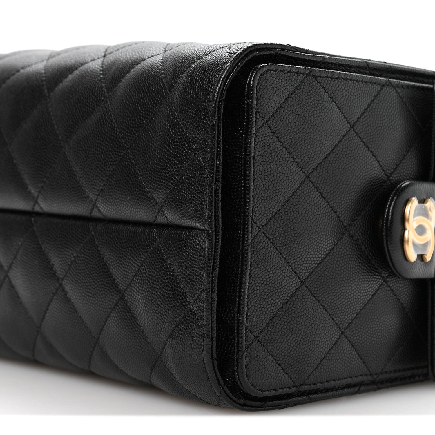 Caviar Quilted Small CHNL 25 Handbag Black