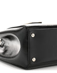 Patent Vitello Elite Petite 2Jours Tote Black