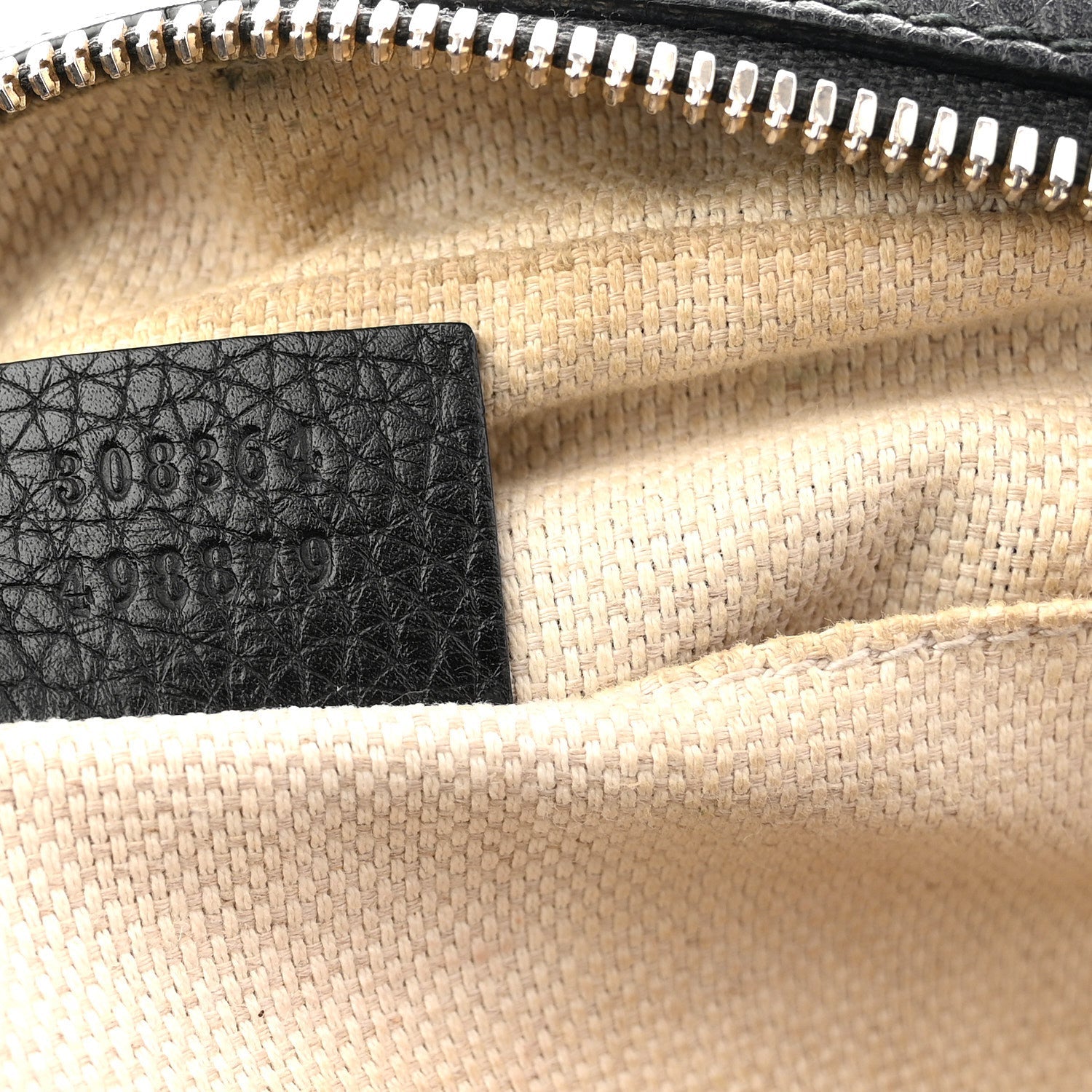 Pebbled Calfskin Small Soho Disco Bag Black
