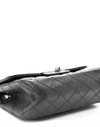 Metallic Sheepskin Quilted 2.55 Reissue Mini Flap Dark Silver