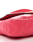 Nappa FF 1974 Embossed Baguette Rosa Fluo