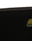 Lambskin Quilted Trendy CC Wallet On Chain WOC Dark Brown