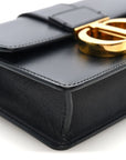 Smooth Calfskin Micro 30 Montaigne Flap Bag Black