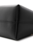 Vitello King Plexiglass Logo Embossed Mini By The Way Top Handle Boston Bag Black