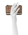 Vintage Check Kelbrook Key Pouch Card Case Archive Beige