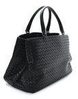 Nappa Intrecciato Milano Tote Black