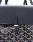 Goyardine Calfskin Mini Alpin Backpack Navy