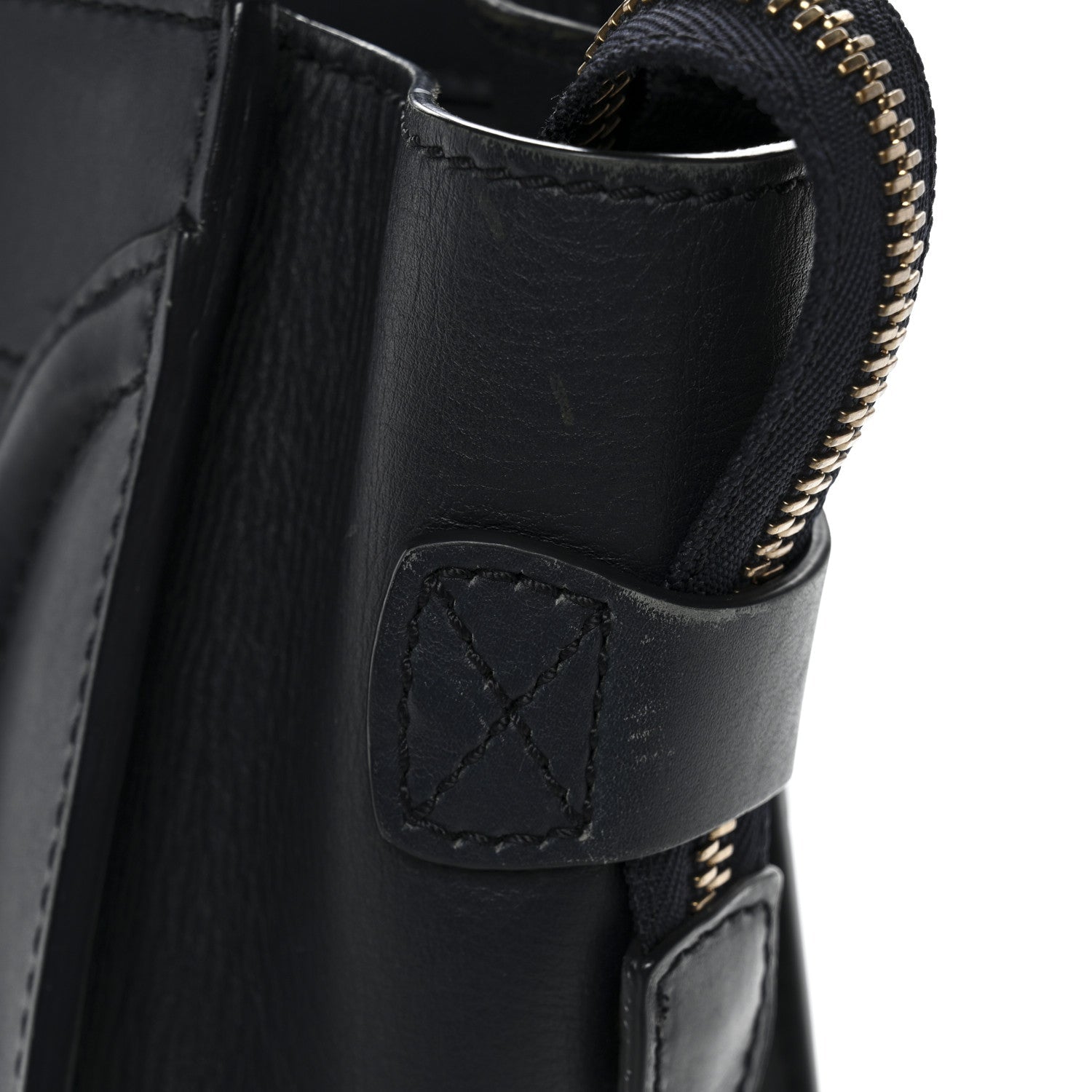 Smooth Calfskin Micro Luggage Navy Blue