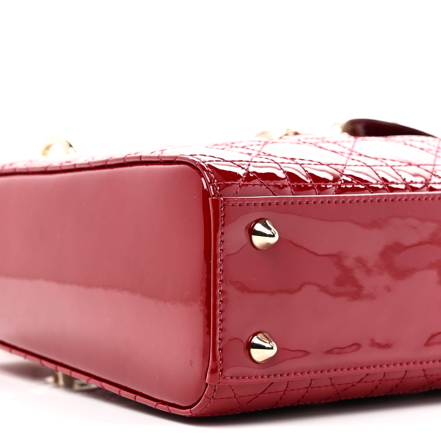 Patent Cannage Small Lady D1OR Cherry Red