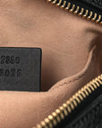 Suede Patent Web Mini Ophidia Shoulder Bag Nocciola Black