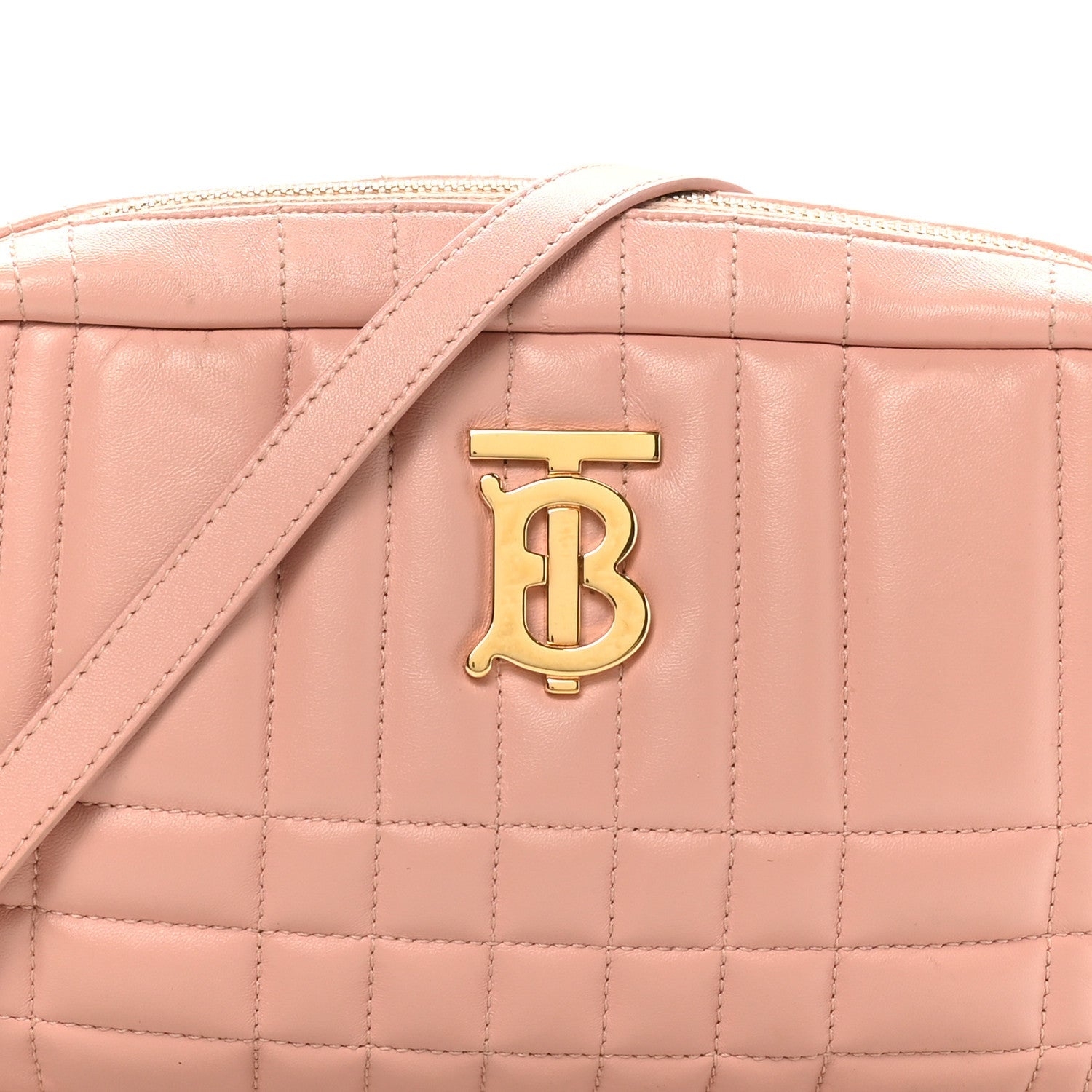 Calfskin Quilted Small Lola Camera Bag  Dusty Pink