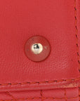 Lambskin Cannage Medium Bi-Color Lady D1OR Orange Fuchsia