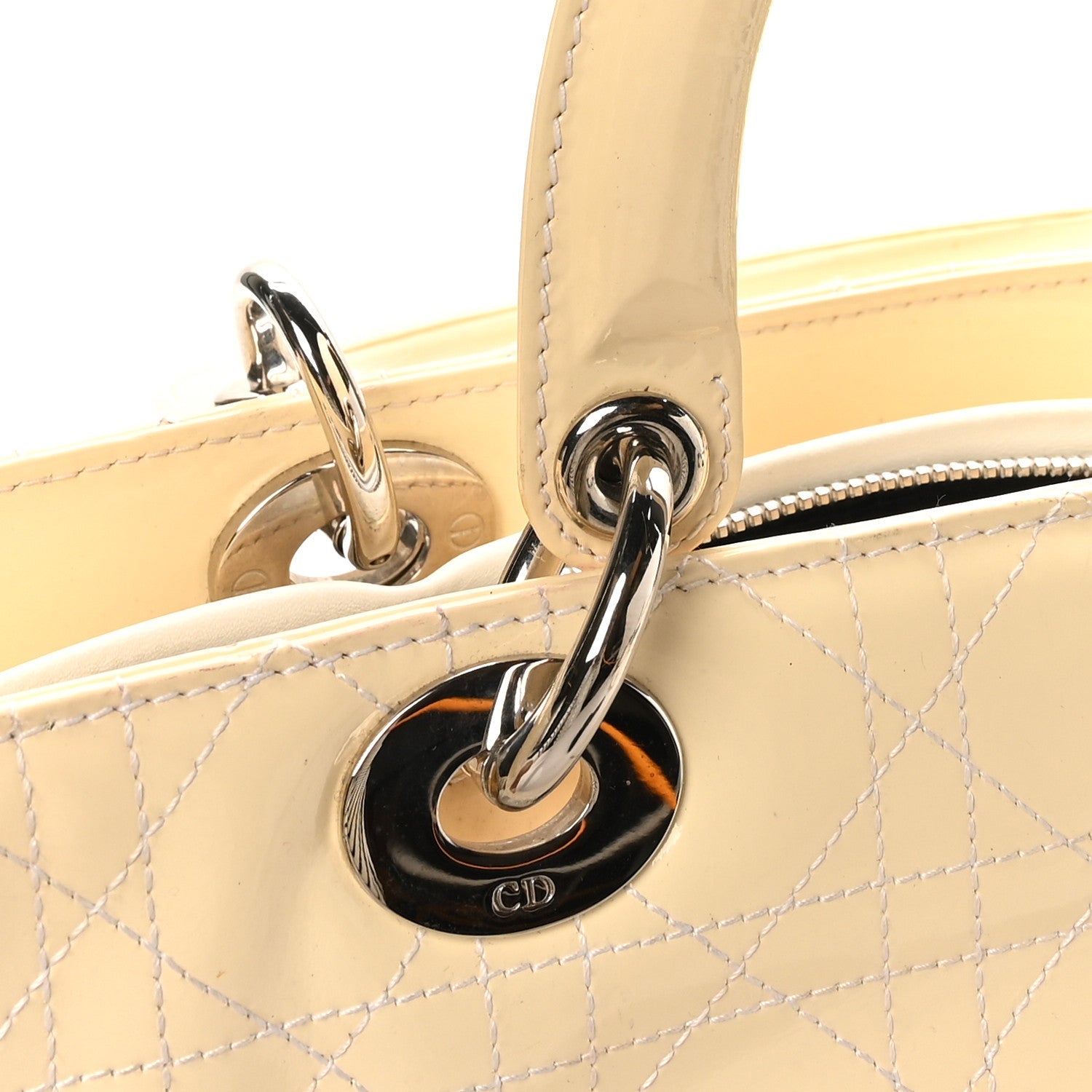 Patent Cannage Large Lady D1OR White