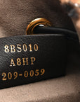 Shearling Vitello Dolce F is FNDI Macro FF 1974 Mini Mon Tresor Bucket Bag Tobacco Black