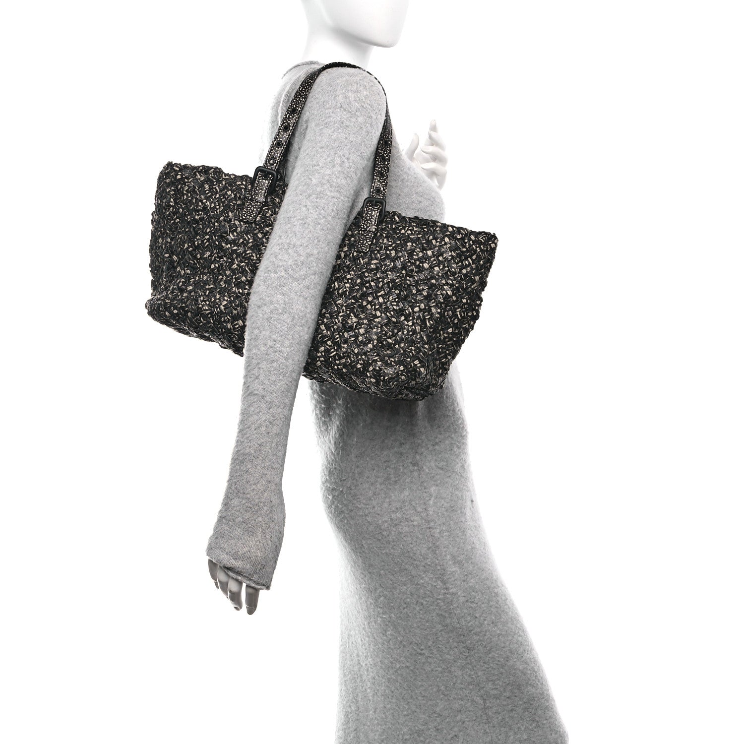Nappa Nastri Medium Lido Tote Bag Tourmaline