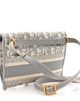 Oblique Slim Saddle Pouch Grey