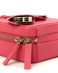 Caviar Quilted CC North South Filigree Vanity Case Pink