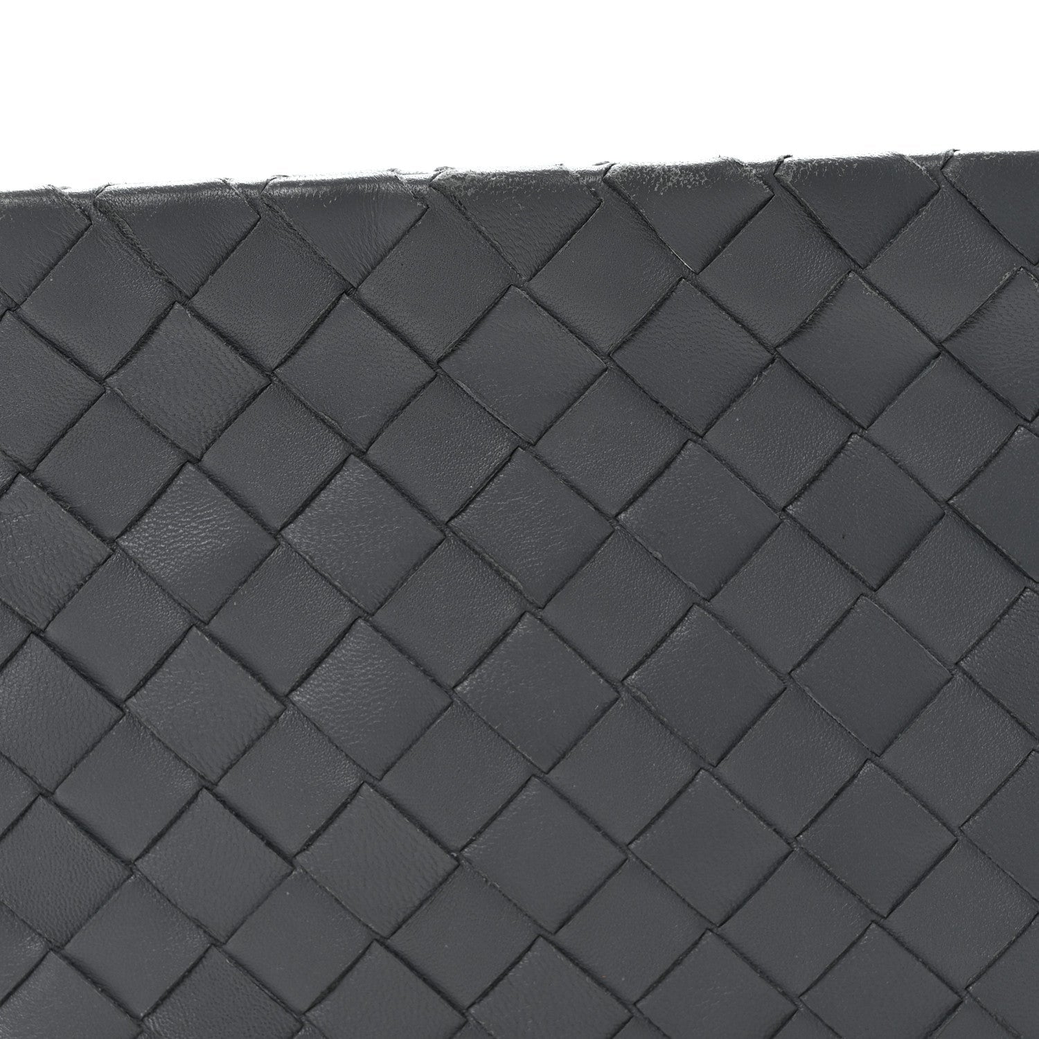 Nappa Intrecciato Small Zip Pouch Thunder