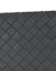 Nappa Intrecciato Small Zip Pouch Thunder