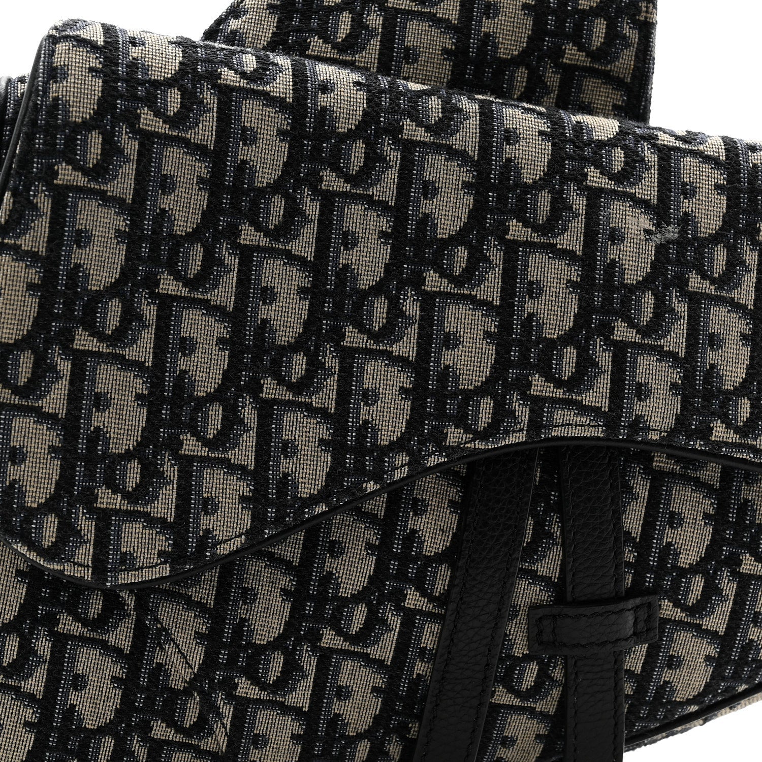 Oblique Mens Saddle Bag Blue