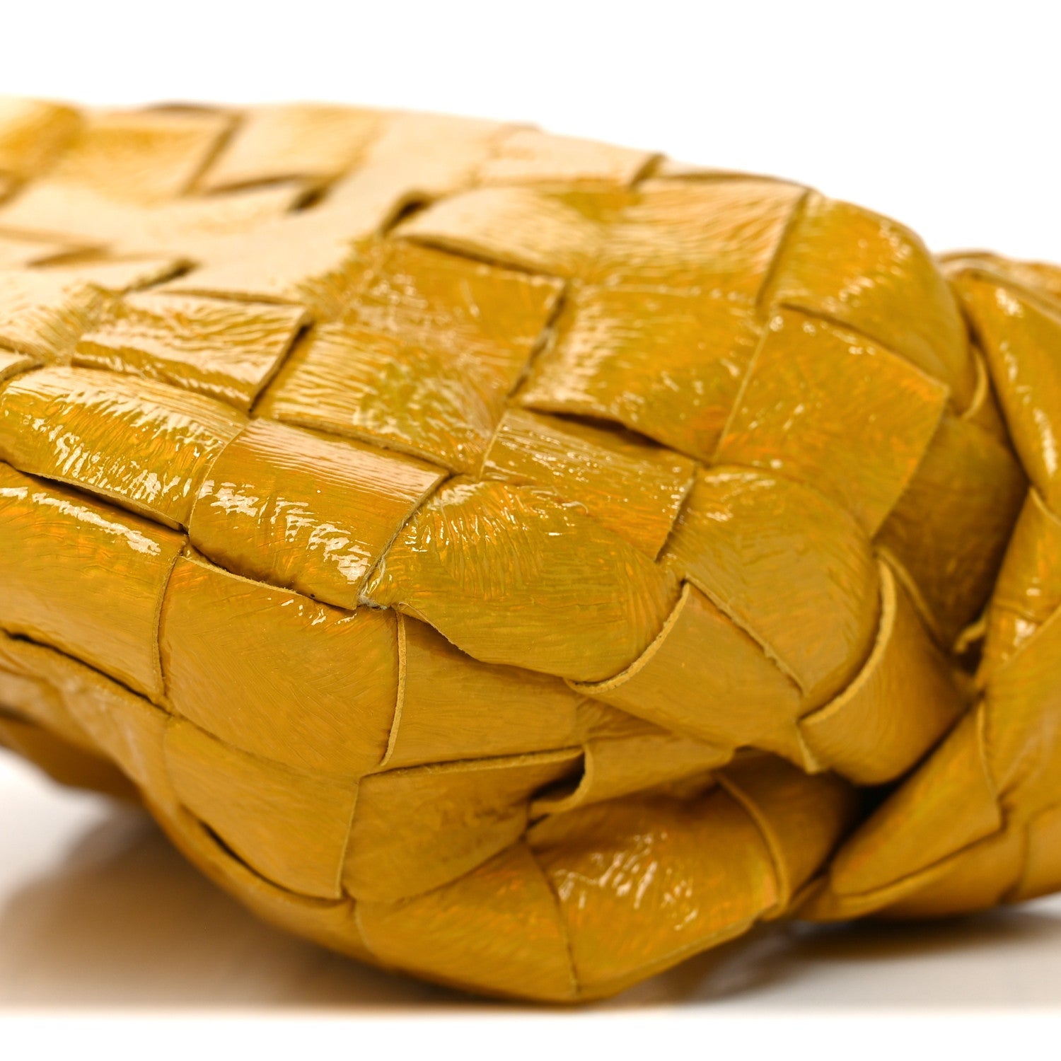 Textured Deerskin Intrecciato Candy Jodie Yellow