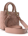 Lambskin Cannage Small My ABC D1OR Lady D1OR Blush