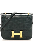 Matte Alligator Constance 18 Vert Cypress
