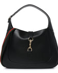 Boarded Dyana Lux Calfskin Medium Jackie 1961 Hobo Black