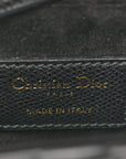 Grained Calfskin Mini Saddle Bag Black