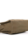 Cotton Canvas Small The Traveler Tote Bag Slate Green