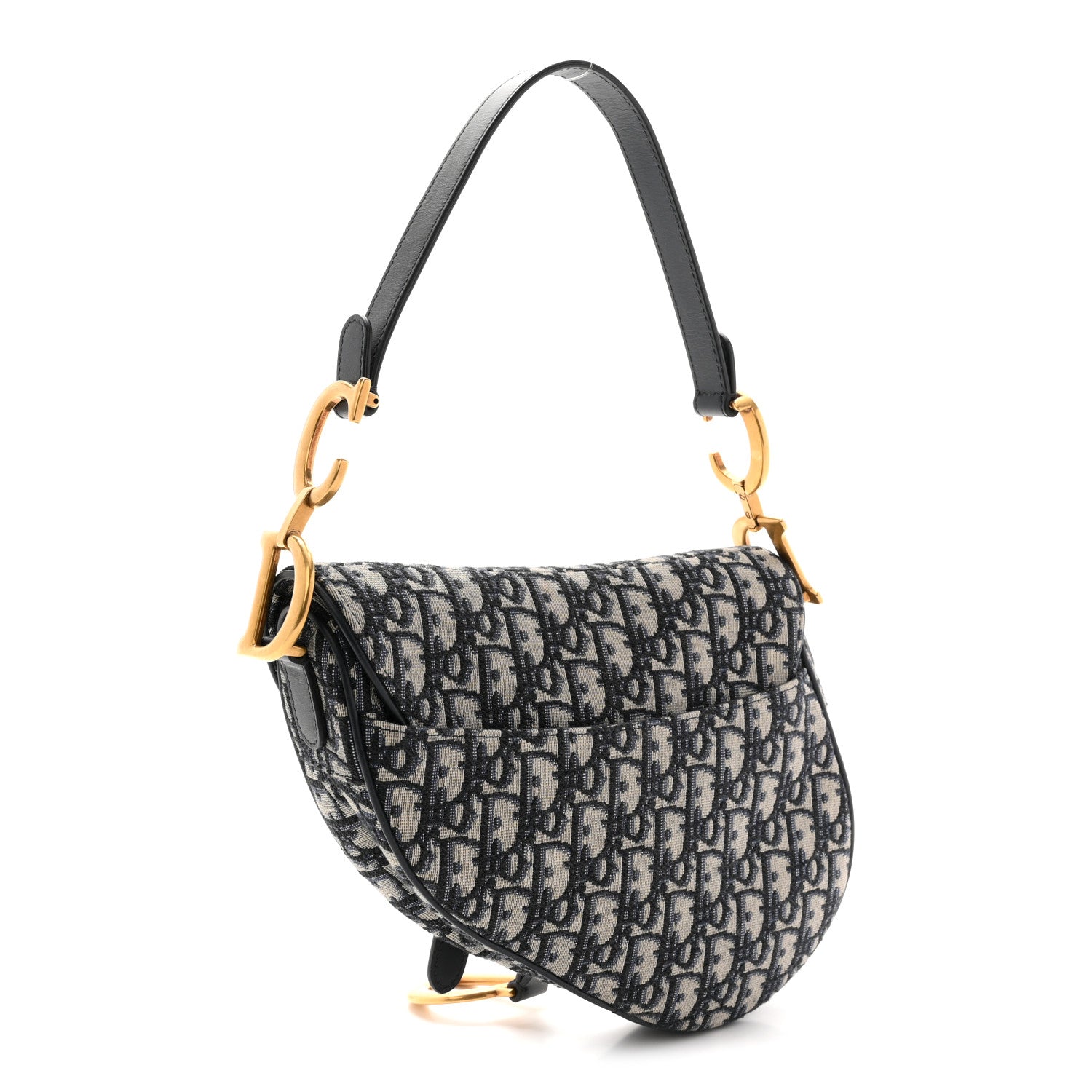 Oblique Saddle Bag Blue