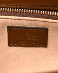 GG Supreme Monogram Azalea Calfskin Horsebit 1955 Shoulder Bag Beige Brown Sugar